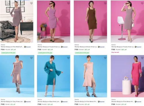 Image of Selvia Womens Dresses starting @ ₹184