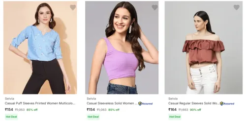 Image of Selvia Women's Tops upto 90% Discount