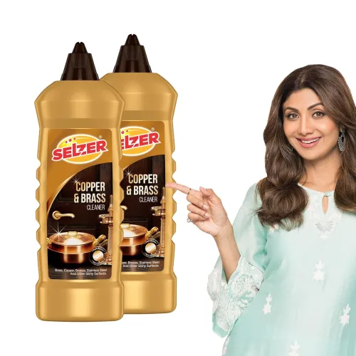 Image of Selzer Copper, Bronze & Brass Cleaner | zero Abrasives, zero Scratches | Non-Toxic, Plant Based | Suitable for Drinkware