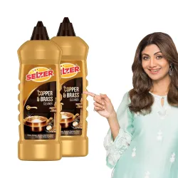 Selzer Copper, Bronze & Brass Cleaner | zero Abrasives, zero Scratches | Non-Toxic, Plant Based | Suitable for Drinkware