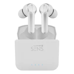 SENS CNATRA 1 Bluetooth Headset with Intelligent Insta Connect (IIC), ENC, Voice Assistant and up to 22hrs Playback (Mirage White, True Wireless)