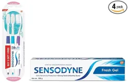 Sensodyne Fresh Gel Toothpaste 150g + Deep Clean Brush Pack