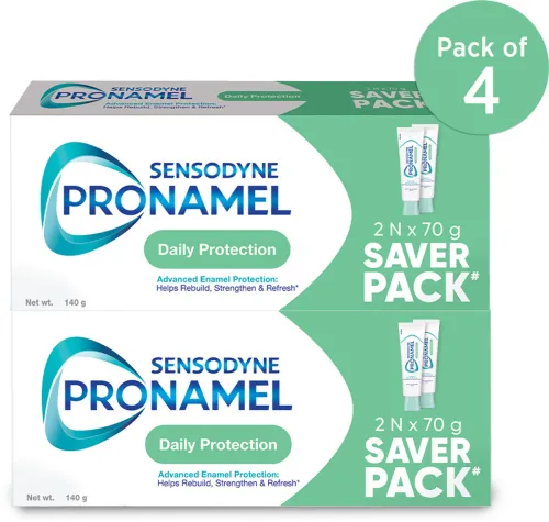 Image of Sensodyne Pronamel Enamel Care paste with Cavity Protection & Fresh Breath Daily Protection 4x70g Toothpaste (280 g, Pac