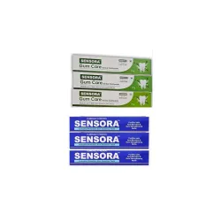 Sensora Toothpaste Combo Pack - 3 Sensora & 3 Gumcare