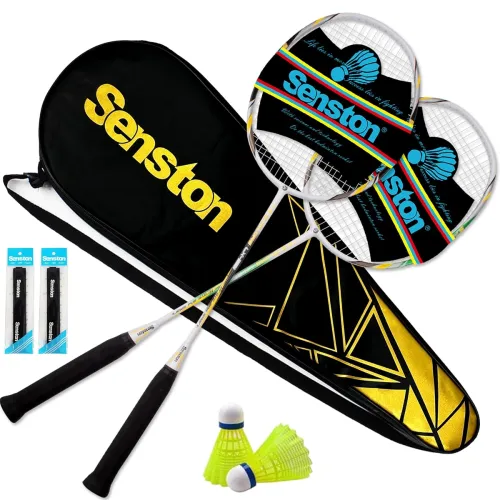 Image of Senston Carbon Composite Badminton Racket Set of 2