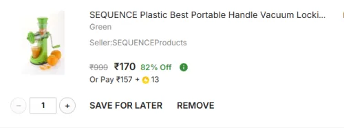 Image of SEQUENCE Portable Hand Juicer with Lock