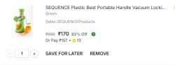 SEQUENCE Portable Hand Juicer with Lock