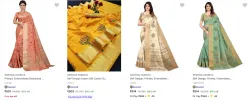 Serona Fabrics Womens Sarees upto 84% Discount