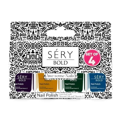 Image of SERY BOLD Nail Polish Set of 4 – Quick Dry, High Shine