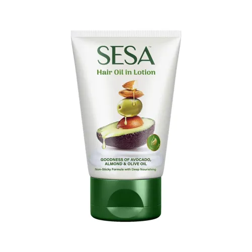 Image of SESA Hair Oil In Lotion 100Ml Non-Sticky Oil Replacement & Leave-In Hair Lotion Bhringraj & 17 Ayurvedic Herbs With Nour