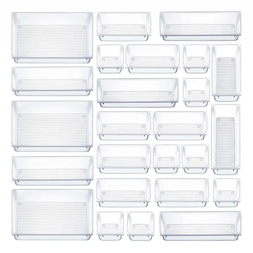 Image of Seseno 25 PCS Plastic Drawer Organizer Set