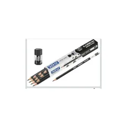 Set of 2 Super Dark Karbon Eraser Tipped Graphite Pencils with 10 Pencils each