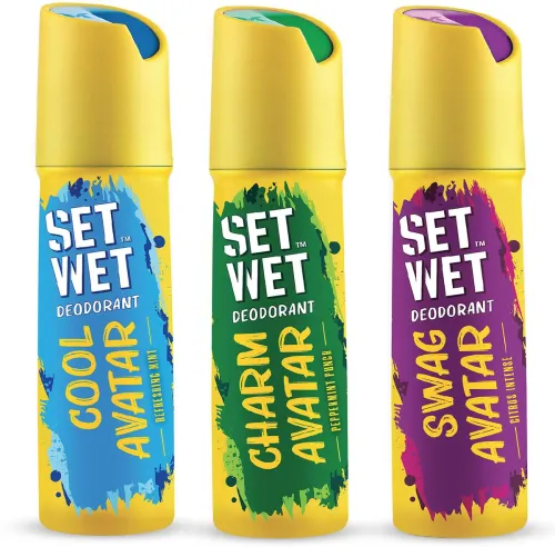 Image of SET WET Cool, Charm and Swag Avatar Deodorant Spray 