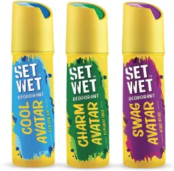 SET WET Cool, Charm and Swag Avatar Deodorant Spray