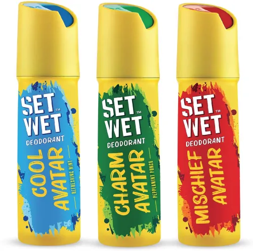 Image of SET WET Deo Spray 450ml x3 (Men)