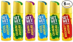 Set Wet Deodorant Fresh Spray Perfume SET OF 6