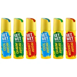 Set Wet Deodorant Spray Pack 6 Combo