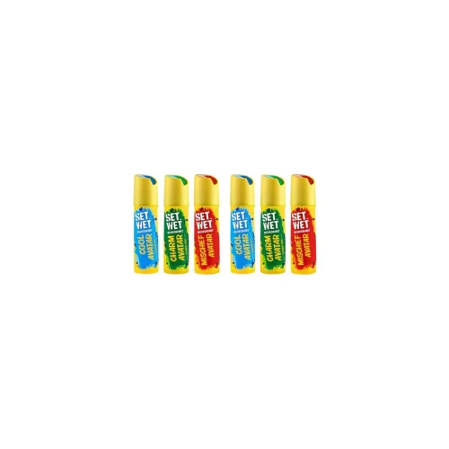 Image of SET WET Deodorant Spray Perfume Cool for men, 150ml (Pack of 6)