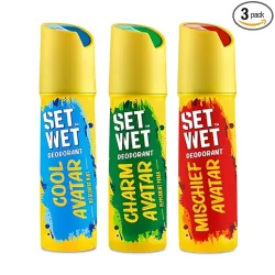 SET WET Deodorant Spray Perfume for men