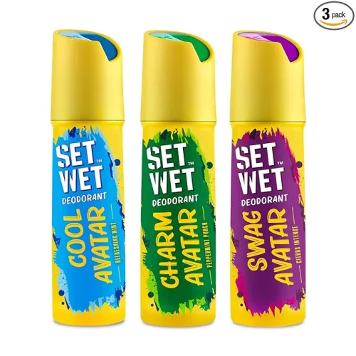 Image of SET WET Deodorant Spray Perfume for men 150ml (Pack of 3)