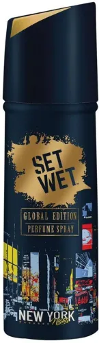 Image of SET WET Global Edition New York Nights Perfume Body Spray - For Men  (120 ml)