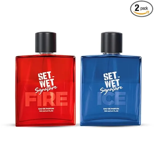 Image of Set Wet Perfume for Men ICE & FIRE (100ml X 2 Packs)