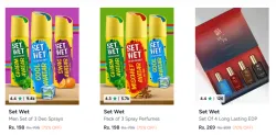 Set Wet Po3 / Po4 perfumes starting @ ₹198