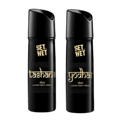 SET WET Yodha & Tashan Deodorant Spray 300ml Pack of 2