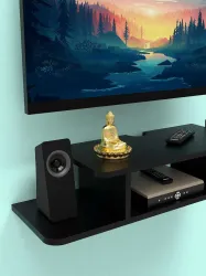 setup box stand & remot MDF Wall Shelf 