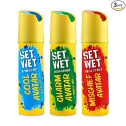 Set Wet Deo Cool Charm Mischief 150ml (Pack of 3)