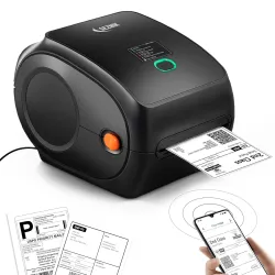 SEZNIK DEV Bluetooth Thermal Label + Receipt Printer for Business | Inkless Mini