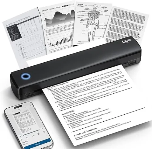 Image of SEZNIK Portable A4 Inkless Thermal Printer