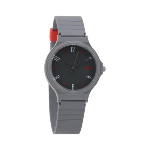 Image of SF Quartz Analog Black Dial Plastic Strap Watch for Men