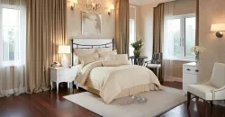 SF Shakumbhari Satin Striped Double Bedsheet