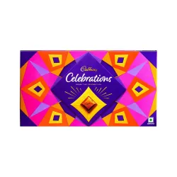 SFU E Com Cadbury Celebration Chocolate Hamper | Ganeshjee Rakhi with Chocolate Gift for Brother | Rakhi for Brother | Roli, Chawal, Chandan, Misri | 19