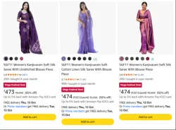 SGF11 Womens Saree at minimum 83% Discount