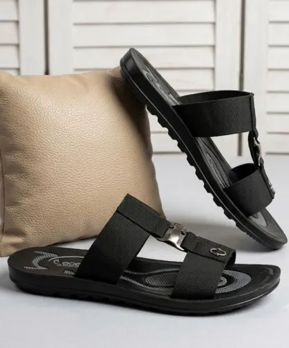 Image of SGOEL Men Casual Sandal (Black , 9)