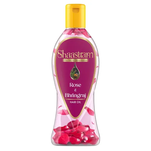 Image of Shaastram Rose & Bhringraj Herbal Hair Oil 180ml