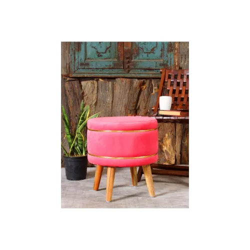 Image of ShadowKart Pouffe Sitting Stool – Baby Pink