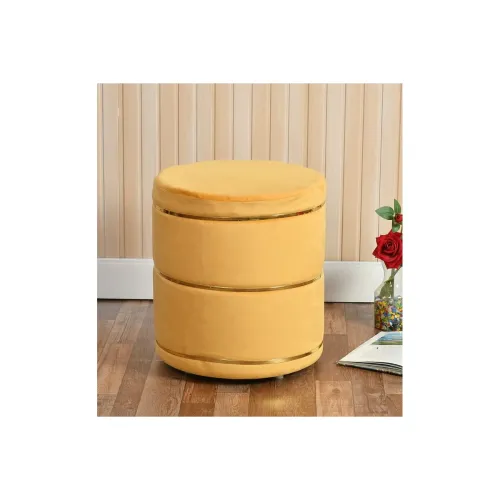 Image of ShadowKart Puffy Round Footstool