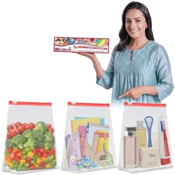 Shalimar Zip N Slider Bags Medium Set of 30