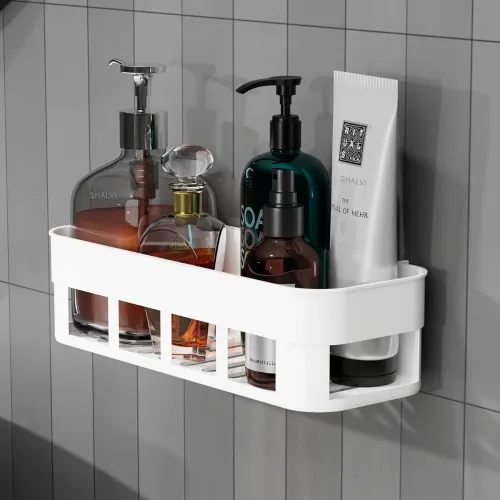 Image of SHALVI Wall Mounted Plastic Bathroom Shelf/Wall Shelf/Wall Mounted Shelf/Self