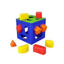 Shape Sorter Cube Building Blocks – 20 pcs 