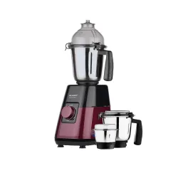 SHARP Mixer Grinder 1000 Watts Powerful Copper Motor I 3 Speed + Pulse I 3-Jar I Auto Cut-Off I Leakproof And Airtight L