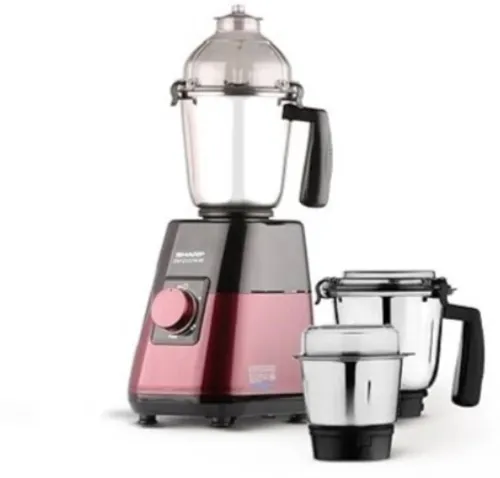 Image of Sharp EM Series 750W Mixer Grinder (3 Jars, Maroon)
