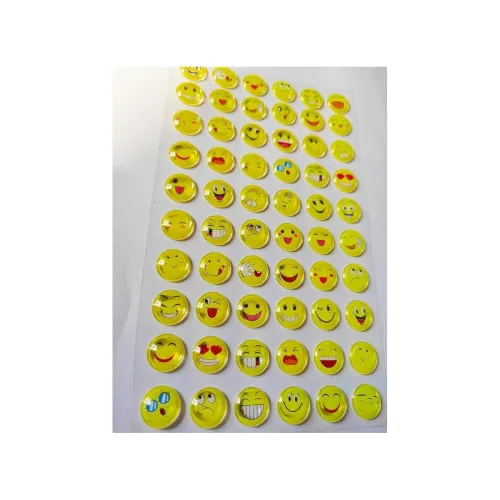 Image of ShaRu Enterprises Crystal Smiley Face Expression (Sheet of 2)
