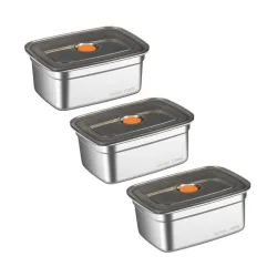 SHARUJA Stainless Steel Fridge Food Storage (SO3)