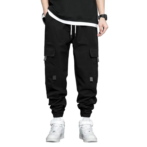 Image of Shasmi Men's Regular Fit Mid Rise Casual Joggers 
