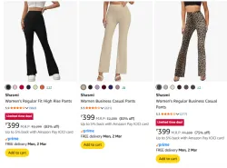 Shasmi womens pants upto 83% discount 