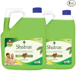 Shatras Handwash Liquid Refill Can - Refresh Pine | Antibacterial 100% Germ-Protect | pH Balanced, Soft On Hands | Refre